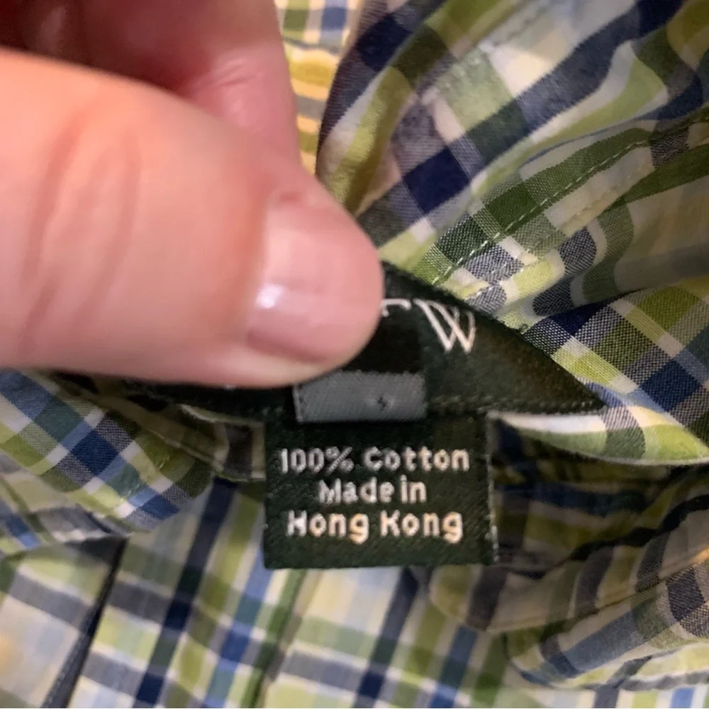 Men’s J.Crew Plaid Button Down Shirt Medium